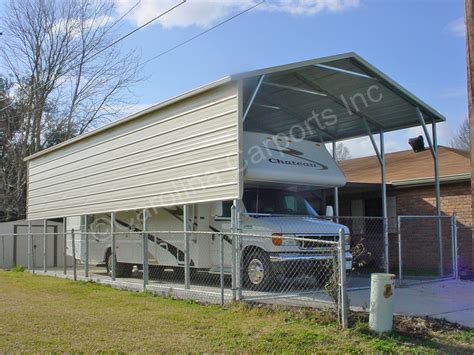 rv cover boxed eave roof style metal|a frame rv covers.